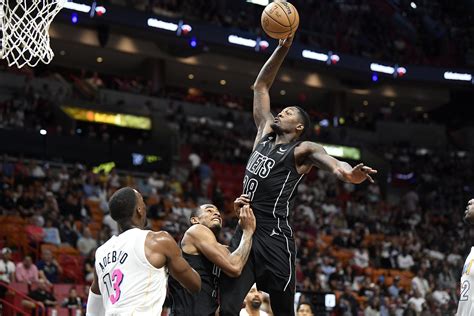 Nets embarrass Heat, roll to 129-100 win, move back into 6th